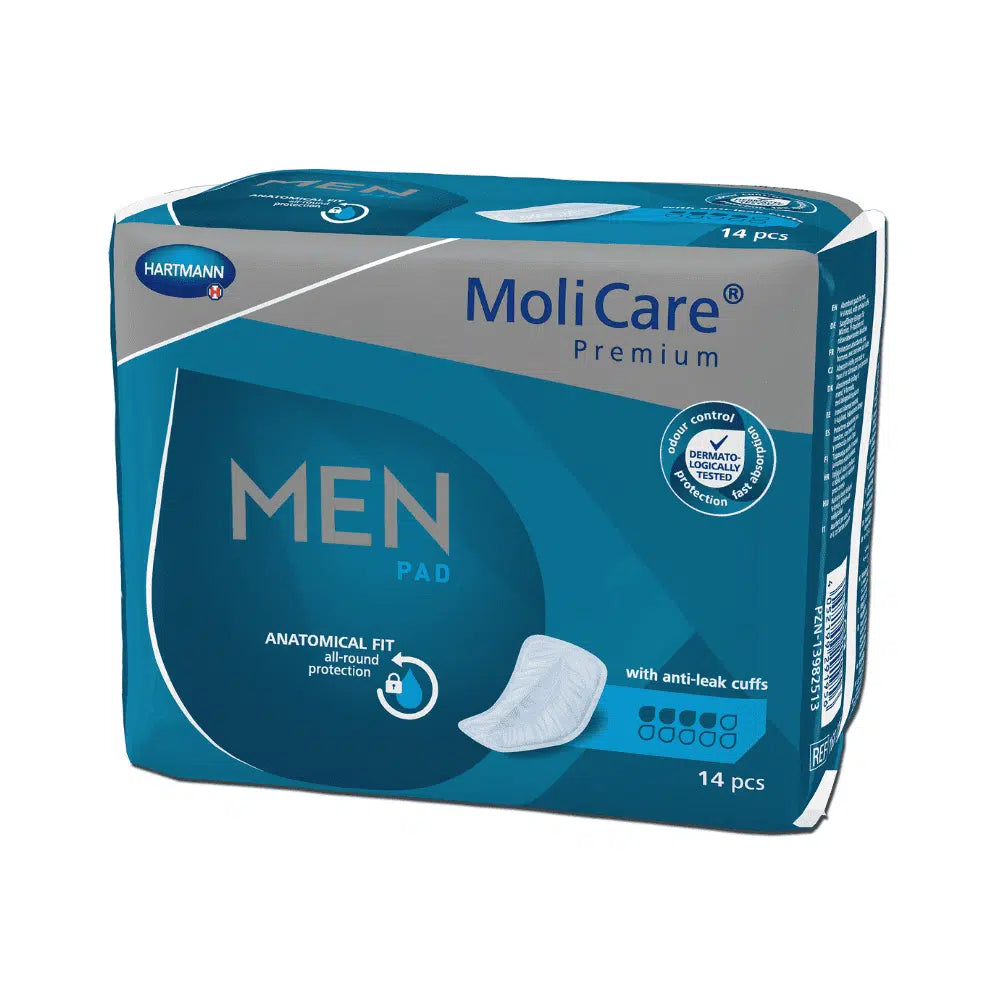 Insert Molicare® Premium Men Pad pour un Confort Optimal - 14 Pièces