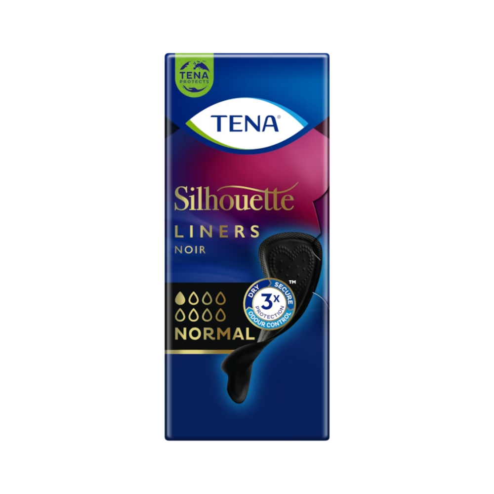 Tena Silhouette Noir Normal Slip Insert - Protection Discrète pour Incontinence