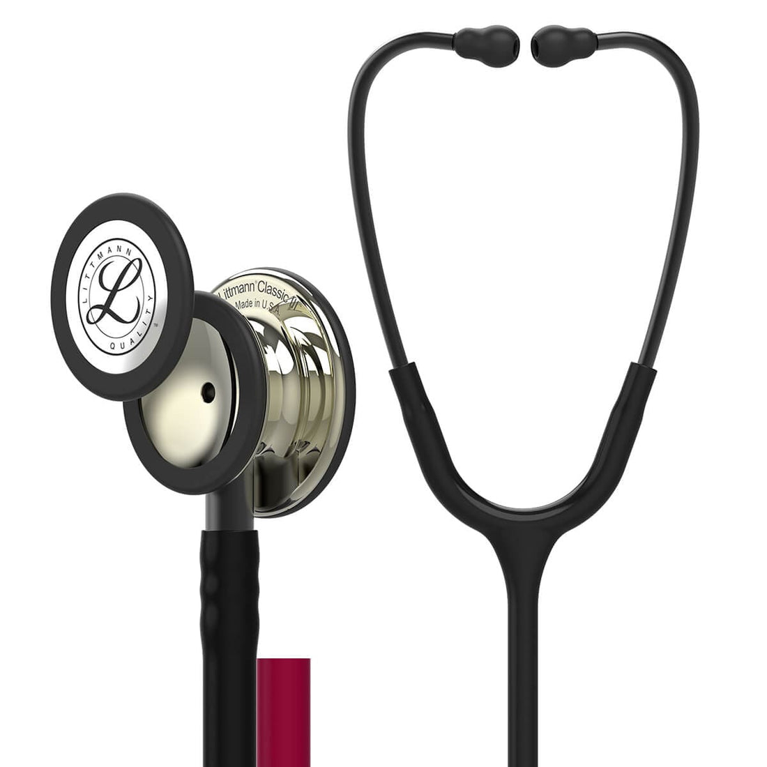 Stéthoscope Littmann Classic III Édition Noir Champagne pour auscultation précise