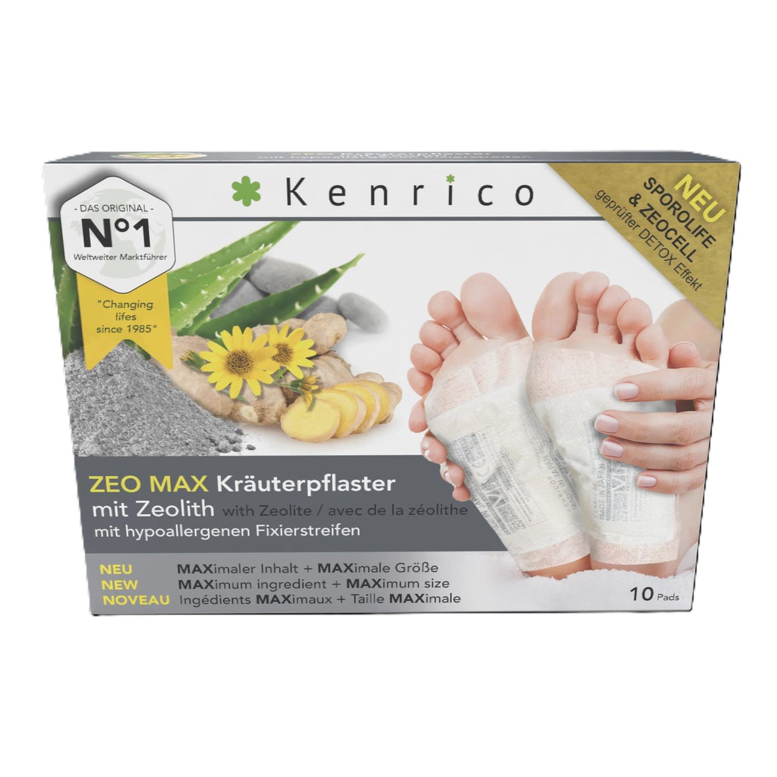 KENRICO ZEO MAX Pansement Zéolite | 10 pièces