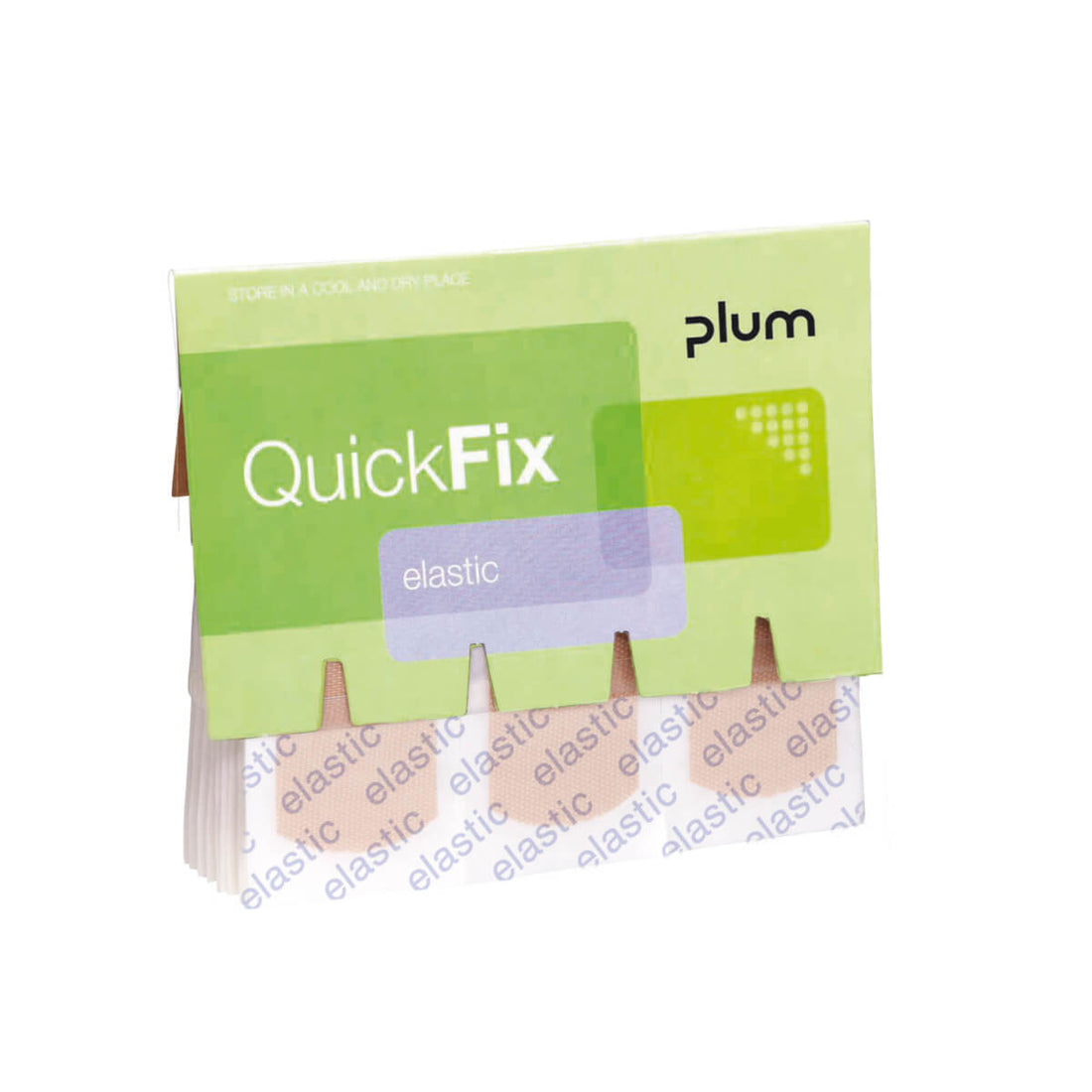 Recharge de Pansements QuickFix Élastique Plum - 10 pièces efficaces