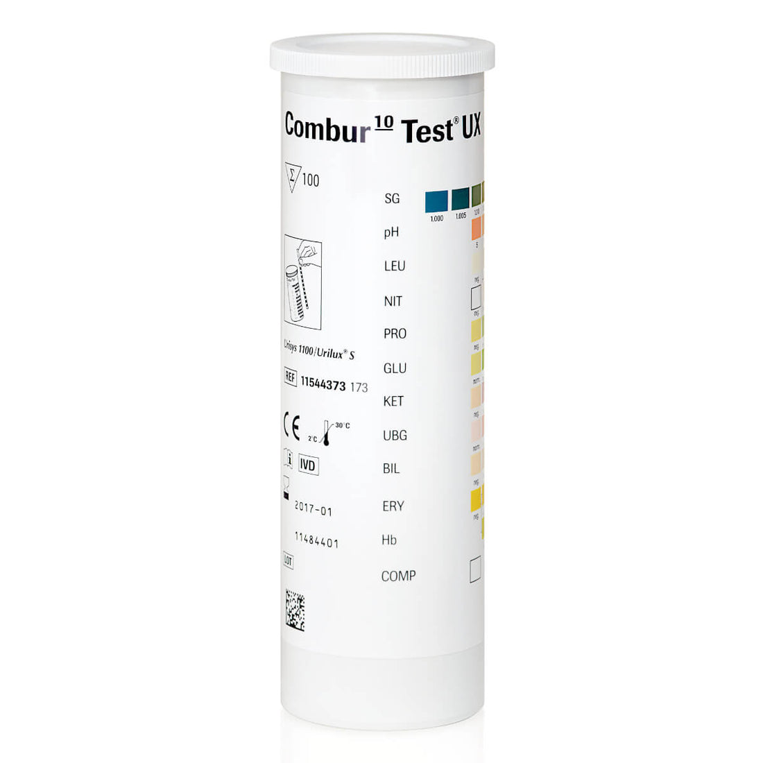 Bandelettes de test urinaire Combour-10-Test UX pour Urisys 1100