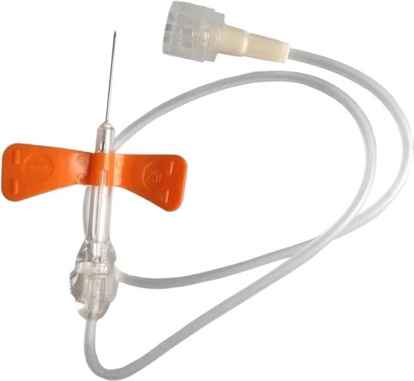 VENOFIX SAFETY 25G 0.5x19mm tub30cm orange 50 pce